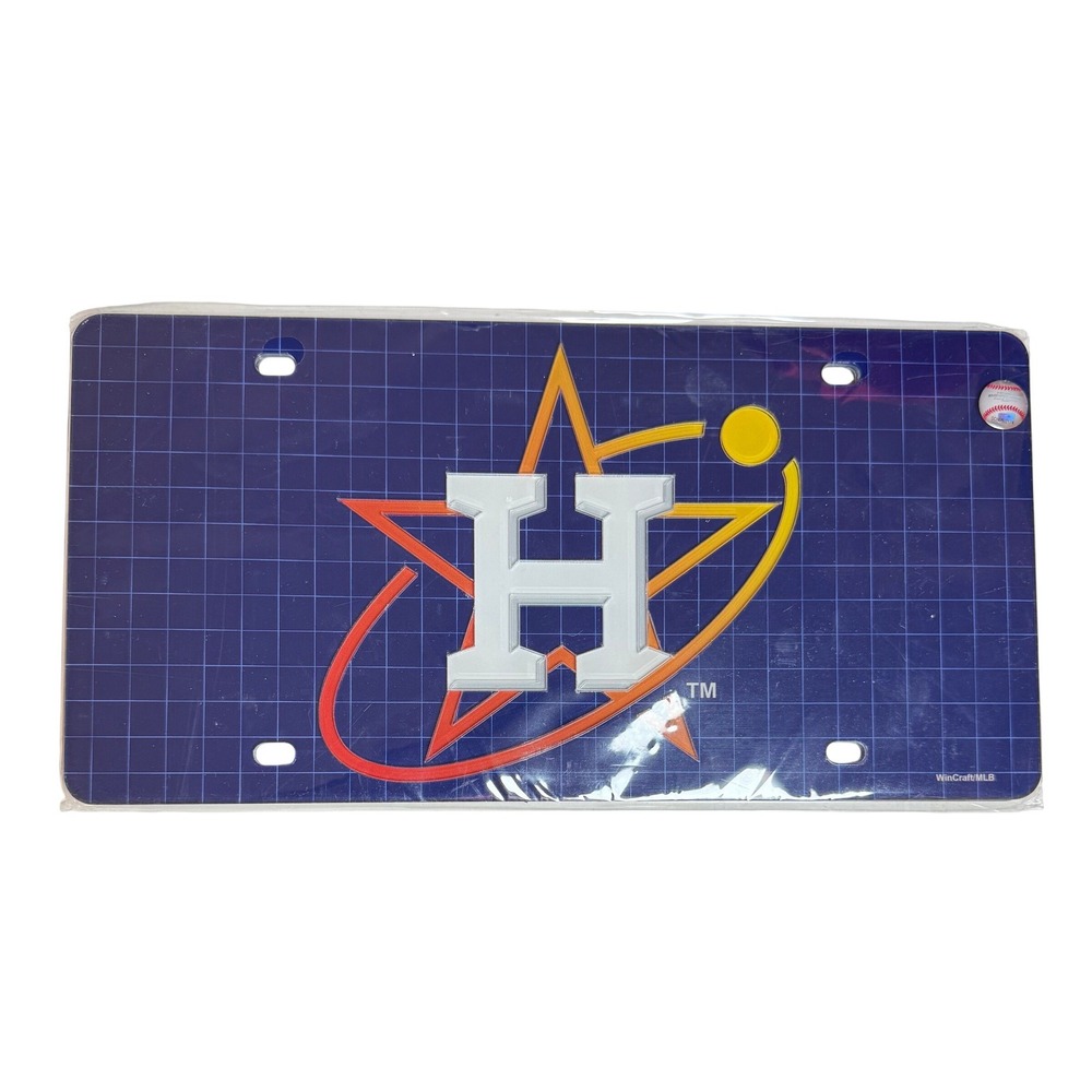 Houston Astros City Connect WinCraft Acrylic License Plate MLB New